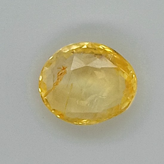 Yellow Sapphire (Pukhraj) 5.06 Ct Good Quality Yellow Sapphire (Pukhraj) 5.06 Ct Good Quality